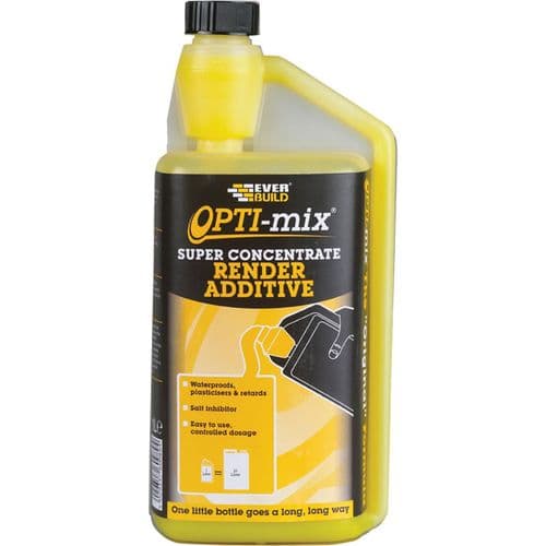 Everbuild Optimix 3 in 1 Render Additive 1L Concentrated