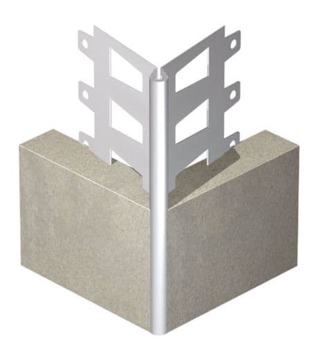 Expamet PVC White 20mm Plastic Angle Bead 3.0M