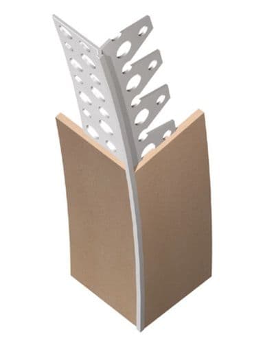 Expamet PVC White Plastic Flexible Thin Coat Bead 2.5M