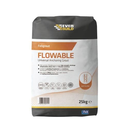 Febgrout Flowable Anchoring Grout 25kg Grey (Non Returnable)