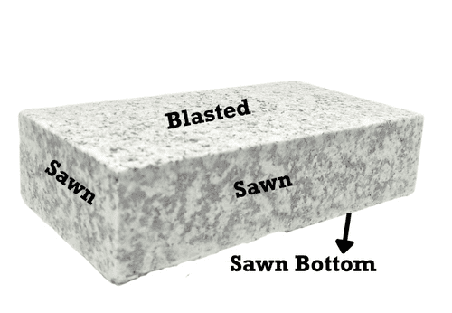 Granite Sett: Top Blasted, Other Sides Sawn 300x150x50mm