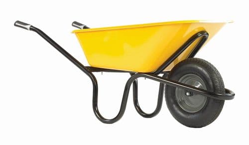 Haemmerlin Wheelbarrow 108 Alpha Ultimate 120L Yellow Pneu