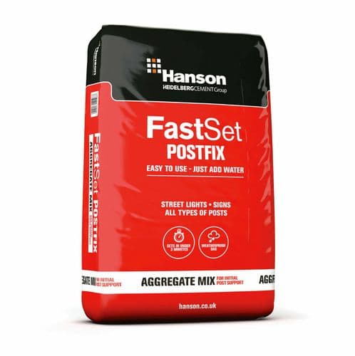 Hanson Fast Set Postmix / Postcrete Poly Bag 20kg (Non Returnable)