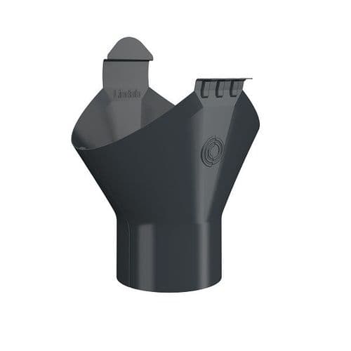 Lindab 125mm Gutter Outlet 75mm Coloured (1)