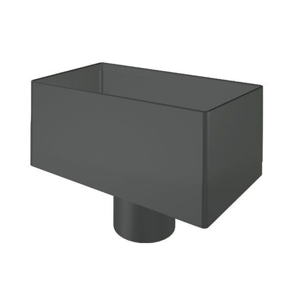 Lindab 75mm Rectangular Water Hopper Coloured 1
