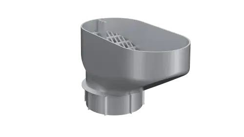 Lindab Silver Metallic Drain Trap RTSM