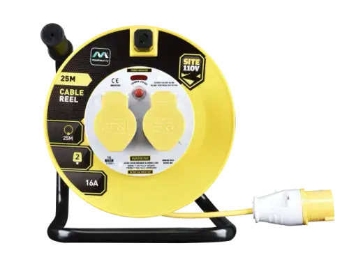 Masterplug 2 Gang Cable Reel With Thermal Cut Out 25m