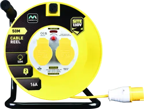 Masterplug 2 Gang Cable Reel With Thermal Cut Out 50m