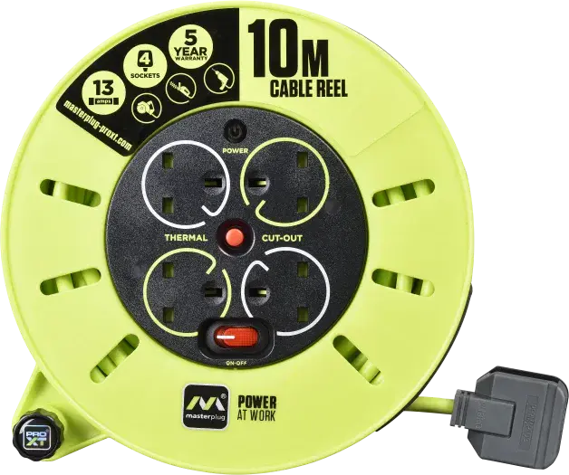 Masterplug Pro Xt - 4 Gang Cassette 10m