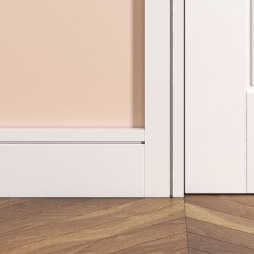Mdf Single Groove 5mmx5mm Architrave 18 x 69 x 4200 mm White Primed