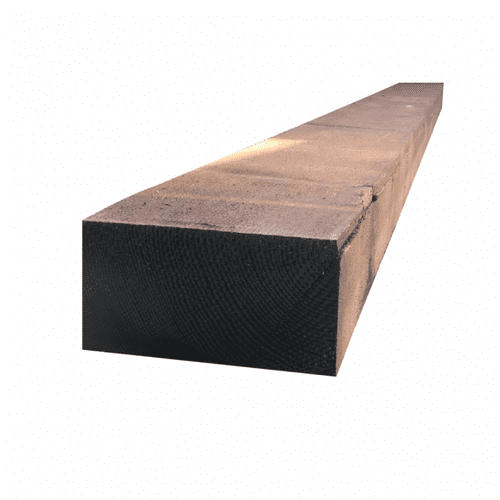 New Softwood Tanalised Sleeper 120mm x 245mm x 2400mm Long (Brown)