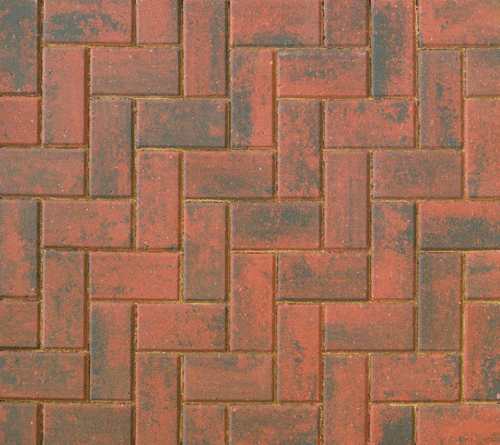 Omega Standard Block Paving Brindle 200x100x50mm Pack of 488 (9.76m2)