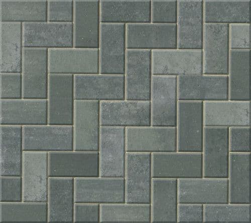 Omega Standard Block Paving Silver Haze 200x100x50mm Pack of 488 (9.76m2)