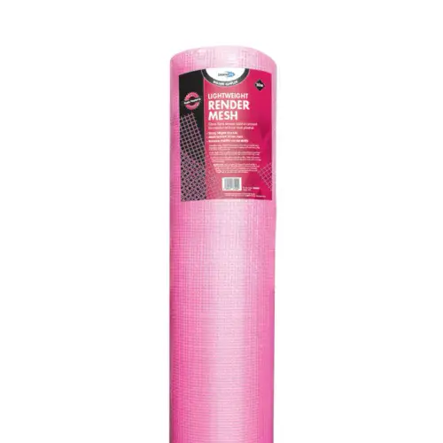 Pink Monster Mesh Alkali Resistant Glass Fibre Woven Mesh 160g 1m x 50m Roll
