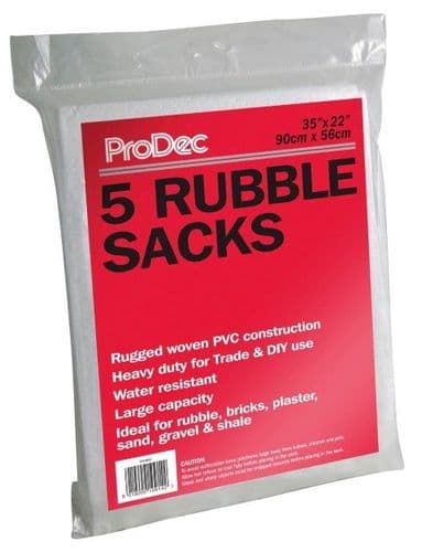 Pk 5 Woven Rubble Sacks
