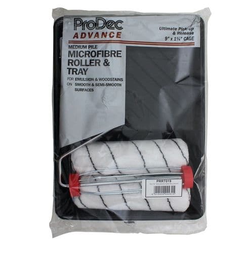 ProDec Advance 9" x 1.75" 4 pc Twin Medium Pile Microfibre Roller Set