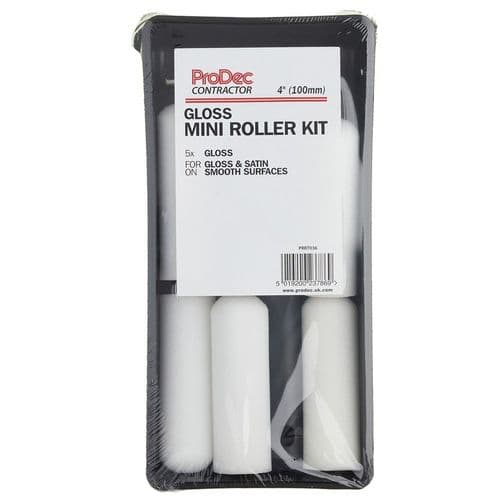 ProDec Contractor 7 pc Foam 4" Mini Roller Set