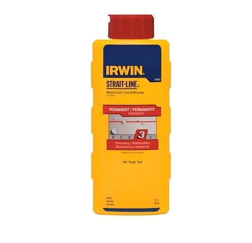 Red Permanent Marking Chalk 8Oz