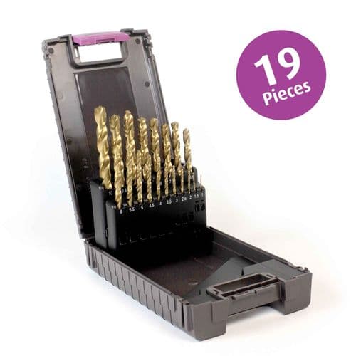 Reisser HSS Titanium Coated Bit Set (19pc)