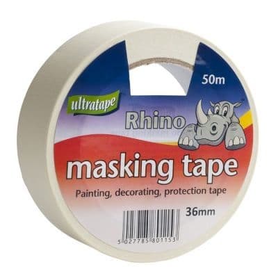 Rhino General Purpose Masking Tape 24mm X 50M