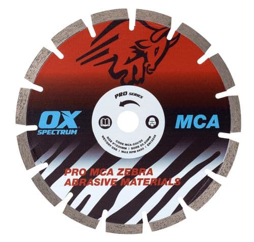 Spectrum Superior Zebra Dia Blade - Abrasive - 230/22.23mm