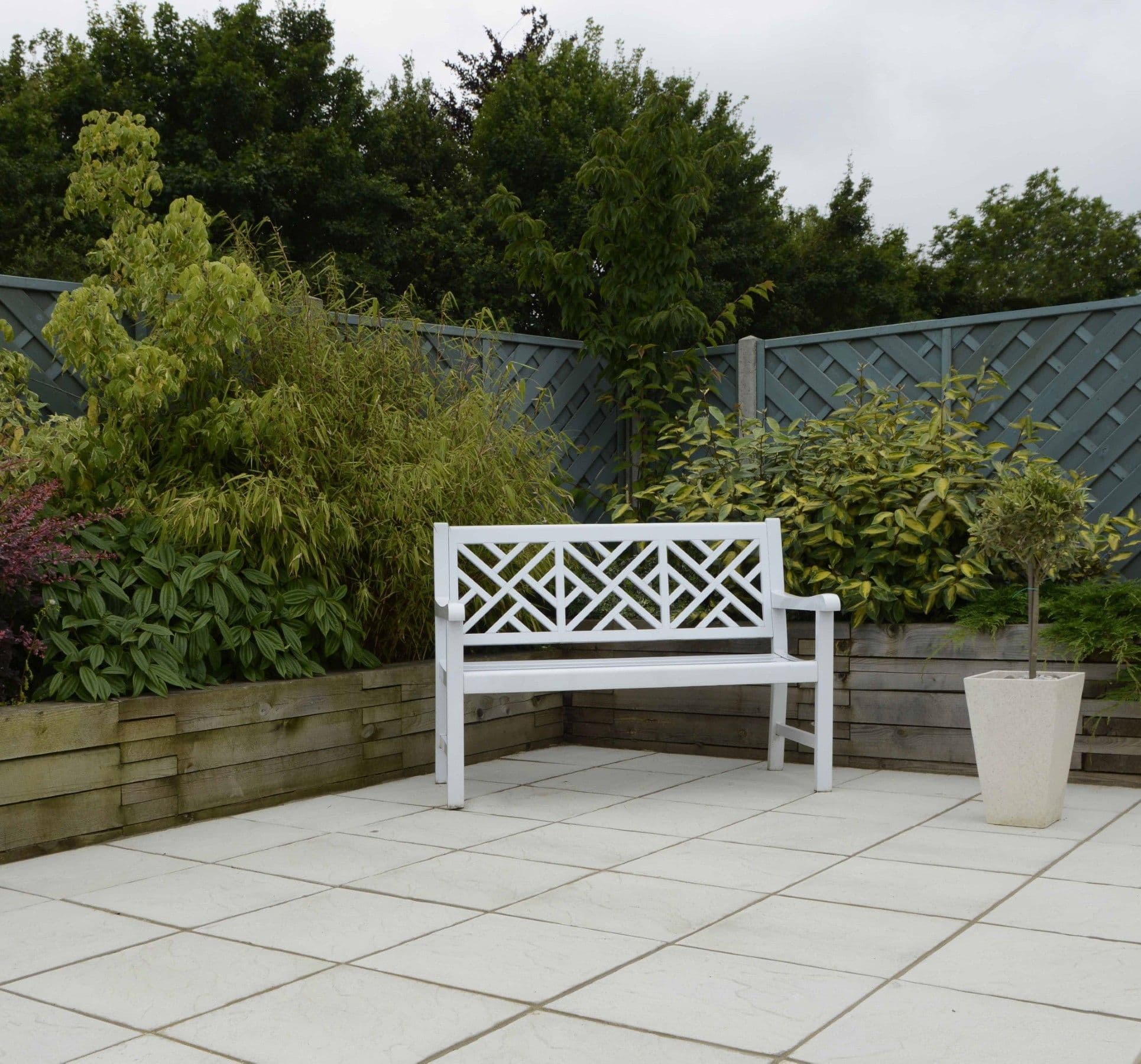 Stamford Riven Paving Slab 450 x 450 x 32mm Natural Grey
