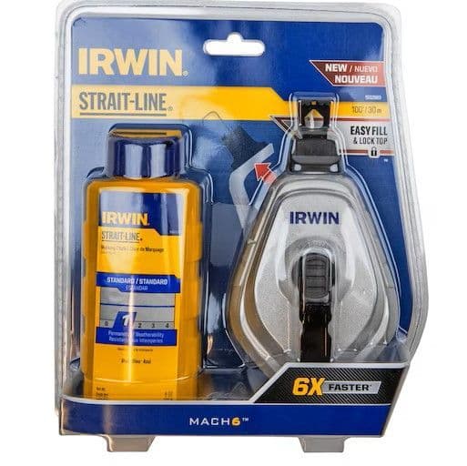 STRAIT-LINE MACH6 Chalk Reel with Blue Chalk