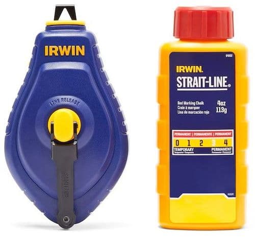 STRAIT-LINE® SPEEDLINE Chalk Reel with Red Chalk