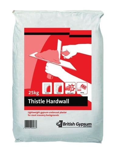 Thistle Hardwall Plaster 25kg (Non Returnable Item)