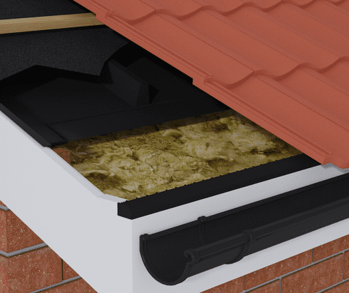 Timloc Over Fascia Vent Strip 10mm Airflow 1Mtr Black