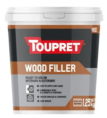 Toupret Wood Repair Filler Ready Mixed 1.25kg (Int/Ext)