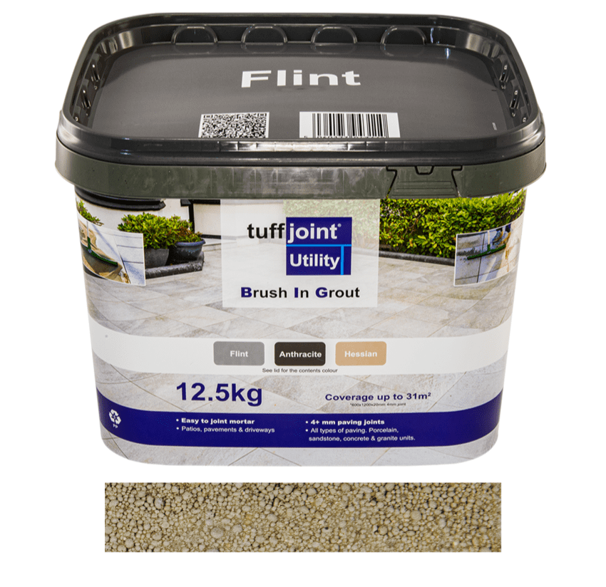 Tuffjoint Utility Hessian Colour Brush In Mortar Grout 12.5KG Tub