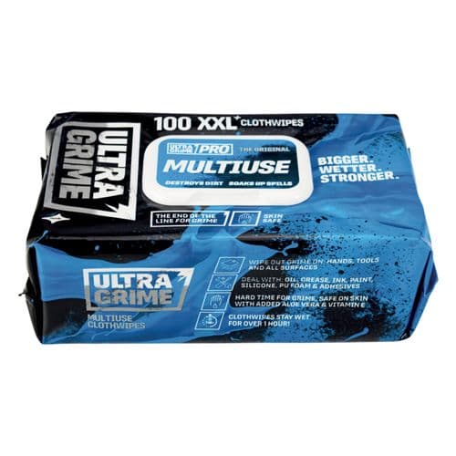 Ultra Grime Multiuse XXL Wipes 100 Per Pk