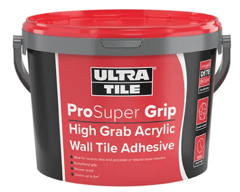 Ultratile Prosuper Grip High Grab Wall Tile Adhesive 15kg