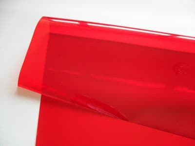 019 Fire Red Colour Lighting Filter Gel Sheet (4 Sizes)