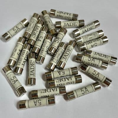 10 X 5 Amp Household Plug Top Domestic Fuse