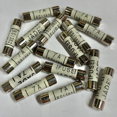 10 X 7 Amp Household Plug Top Domestic Fuse