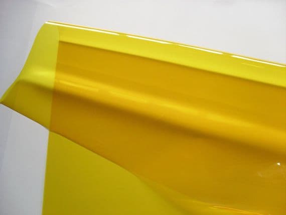 101 Yellow Colour Lighting Filter Gel Sheet (4 sizes)