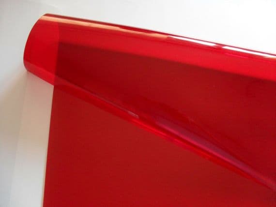 106 Primary Red Colour Lighting Filter Gel Sheet (4 Sizes)