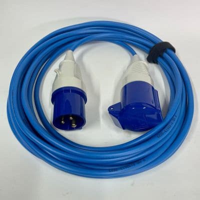 240v 16 Amp Extension Lead 1.5mm 3 Core Arctic Grade Cable Walther Plug and Socket