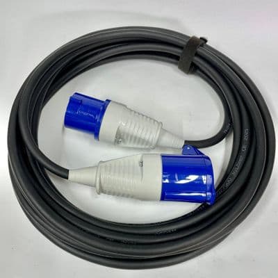 240v 16 Amp Extension Lead 1.5mm 3 Core H07RN-F Cable Walther Plug and Socket