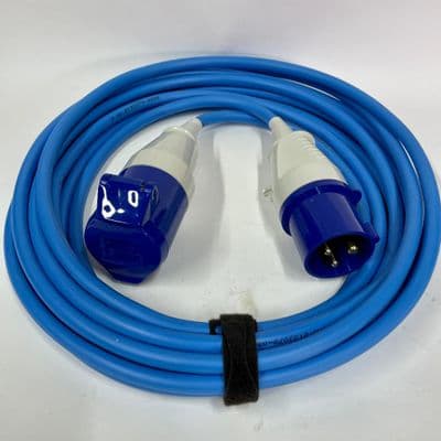 240v 16 Amp Extension Lead 2.5mm 3 Core Arctic Grade Cable Walther Plug and Socket