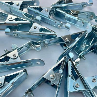 25 X 25 Amp Crocodile Aligator Battery Test Clips