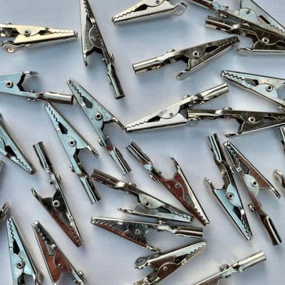 25 X 5 Amp Crocodile Aligator Battery Test Clips