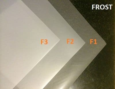 F3 Frost Diffusion Colour Lighting Filter Gel Sheet (4 Sizes)