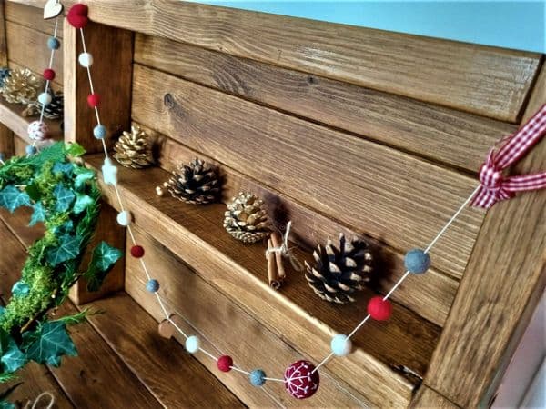 100% Wool felt Christmas garland kit
