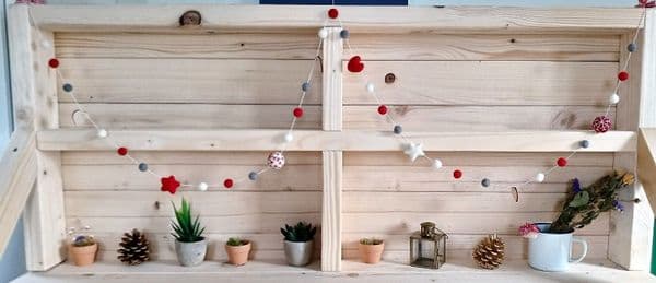 100% Wool felt Christmas garland kit