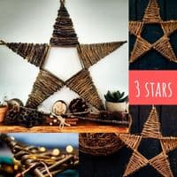 3 x Willow Star WITH VIDEO TUTORIAL