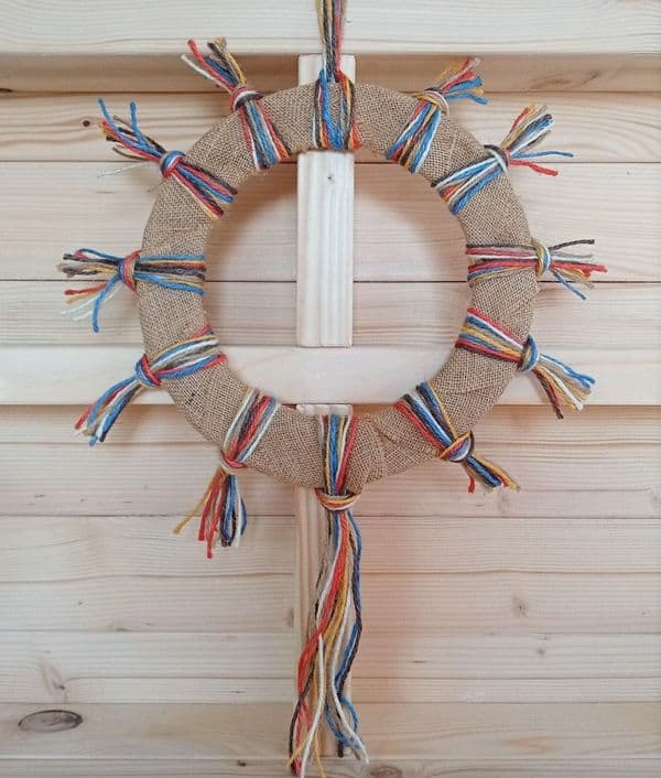 Colourful Wreath making kit 25cm