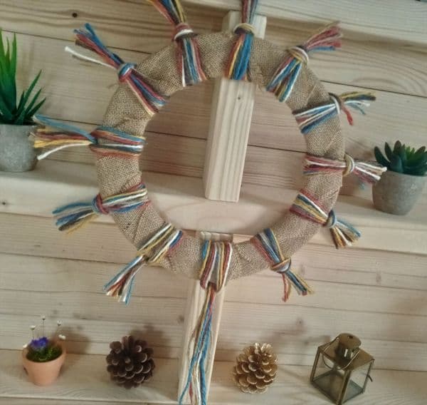 Colourful Wreath making kit 25cm